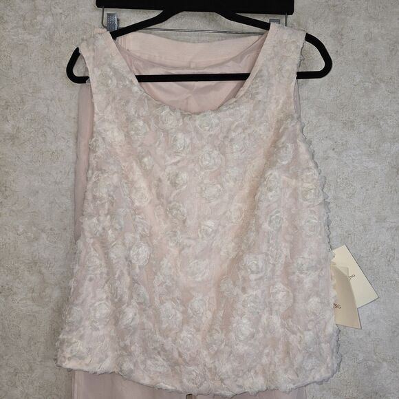 NEW LanTing Bride Pale Pink Roset MOB Two Piece Set Size 10 - Picture 2 of 12